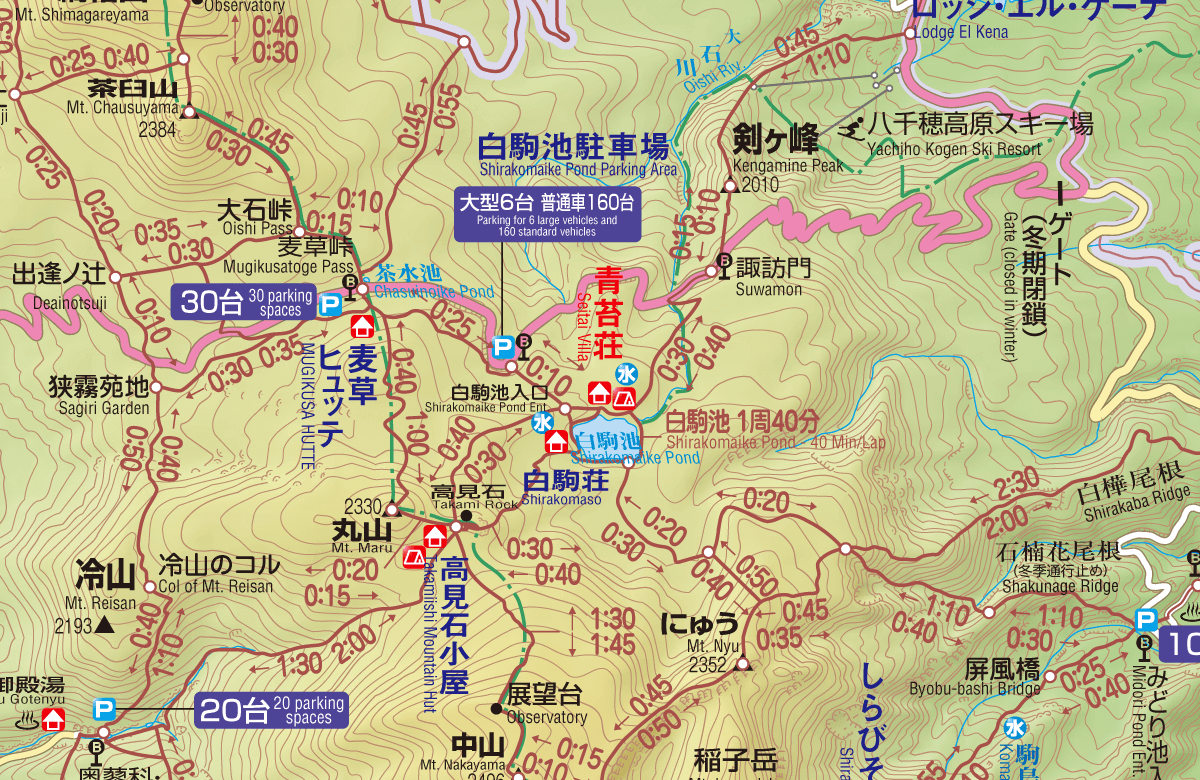 青苔荘のアクセスマップ
