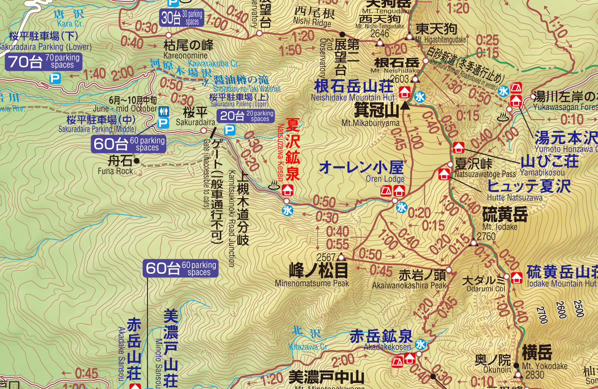 夏沢鉱泉のアクセスマップ